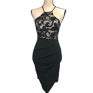 PAPAYA Halter Dress Lace Bodycon Sz S